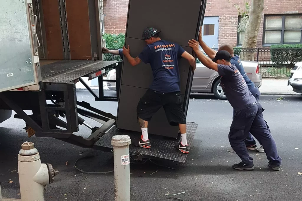 loading items in a truck